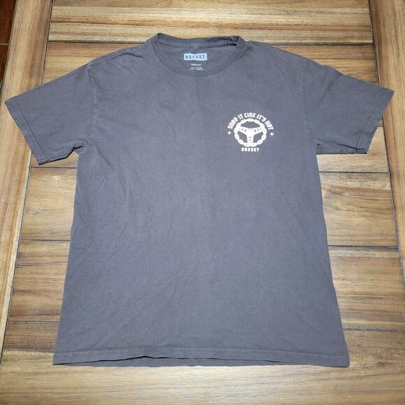 BoxSet Dark Brown Unisex Tee "Drop It Like It's Hot" - Size Medium - Picture 3 of 6